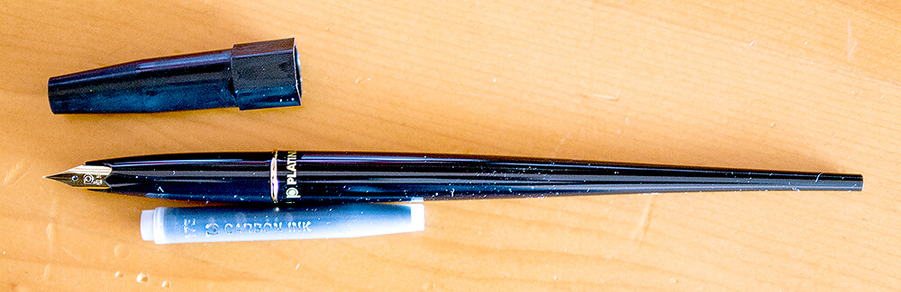 Super Fine 　Japan Import Platinum Carbon Desk Fountain Pen DP-800S#1 